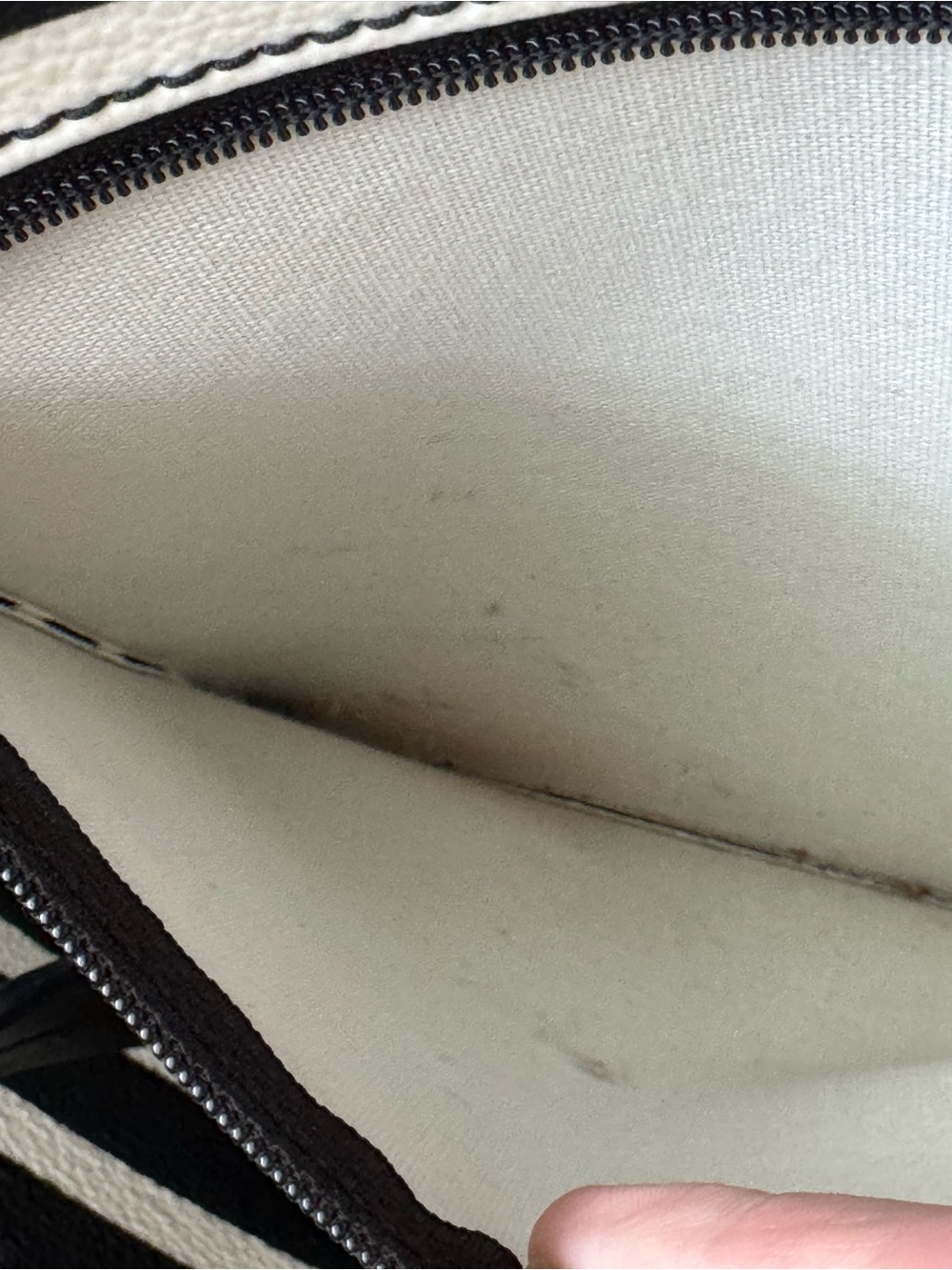 kate spade Black and White Striped Leather Tote - Picture 15 of 16